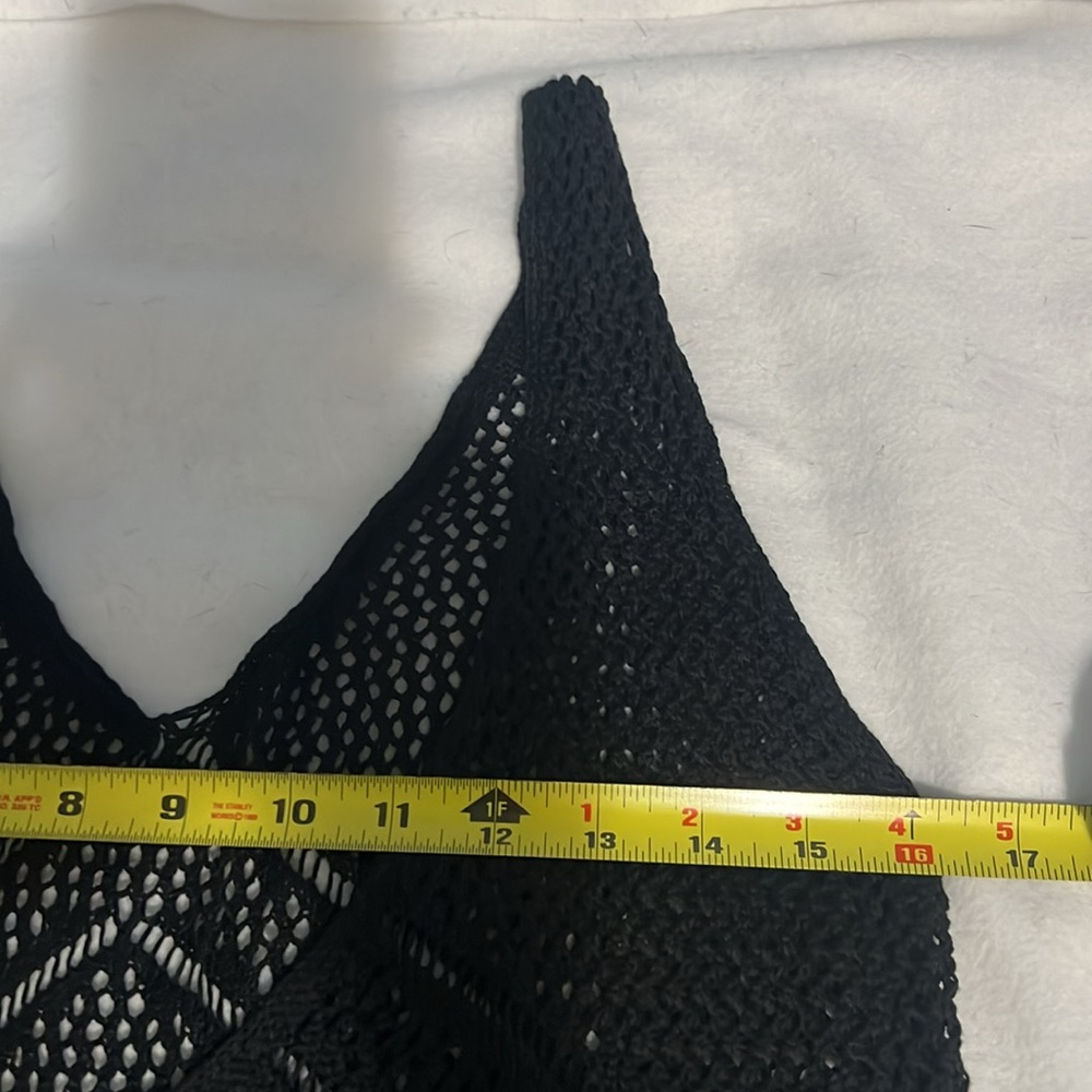 Cupshe Black NWT Knit Cover-Up Beach Dress - S - Picture 3 of 11